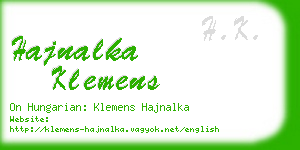 hajnalka klemens business card